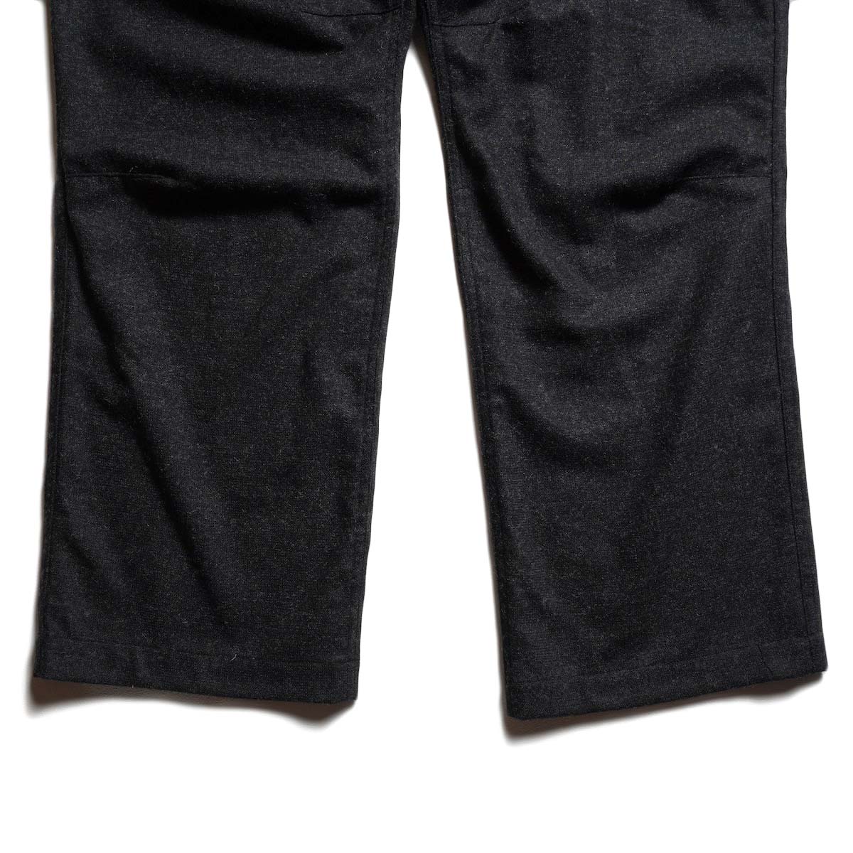 nonnative / TROOPER 4P TROUSERS WOOL CASHMERE OXFORD (Heather Charcoal) 裾