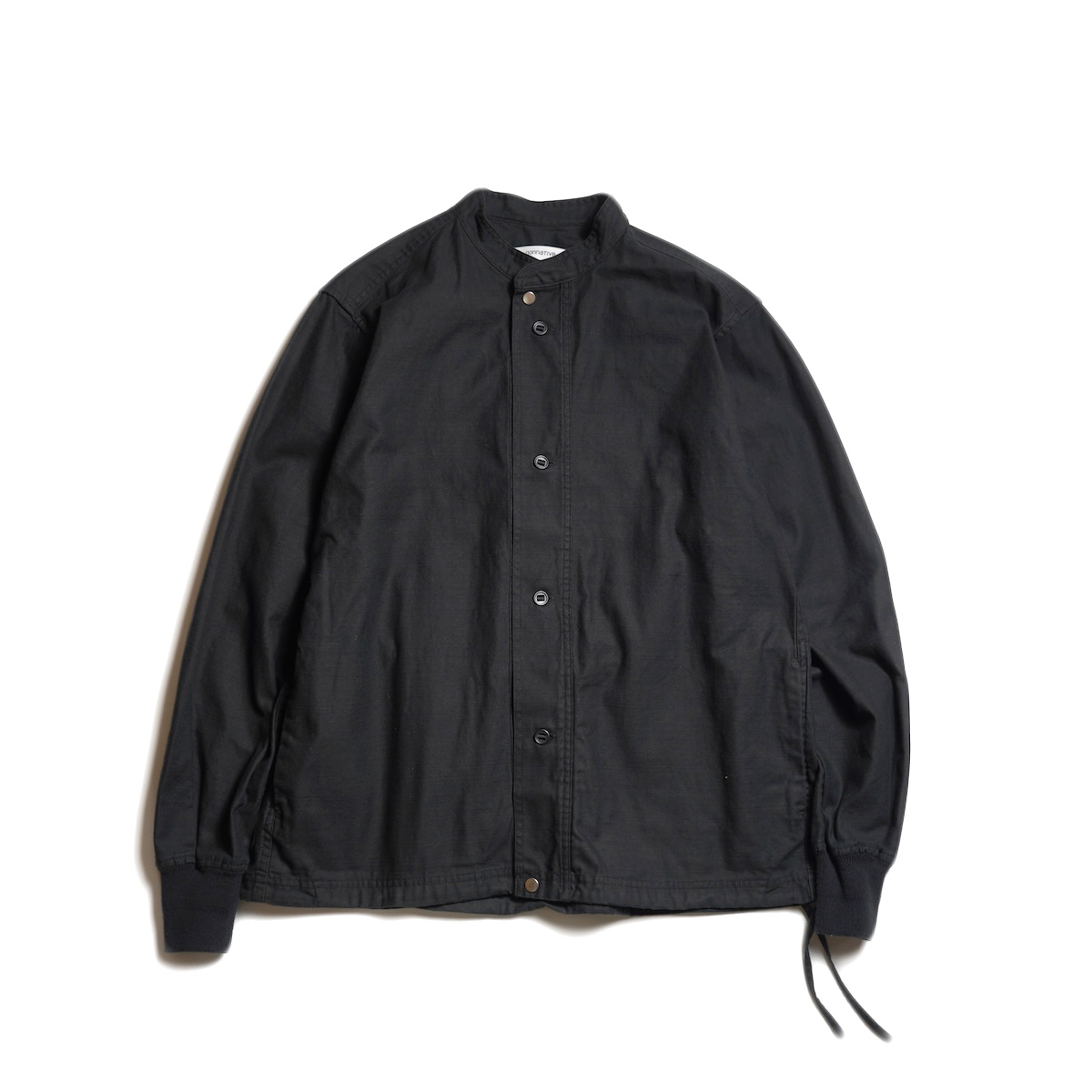 nonnative / TROOPER SHIRT JACKET COTTON BACKSATIN PIGMENT DYE (Black)