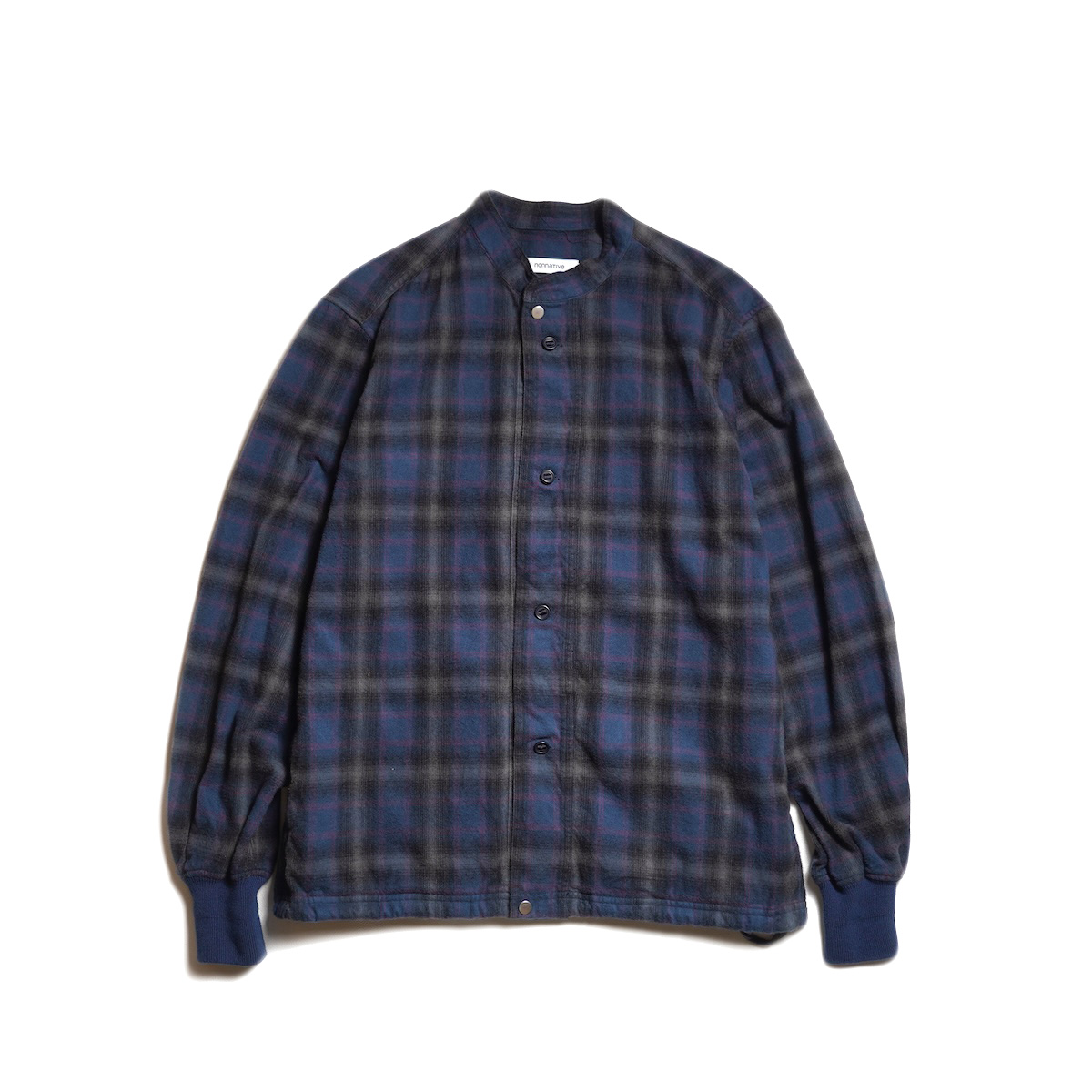 25ss nonnative 裾 刺繍 ハーフジップ チェック シャツ 25ss nonnative 裾 刺繍 ハーフジップ チェック シャツ 25ss nonnative