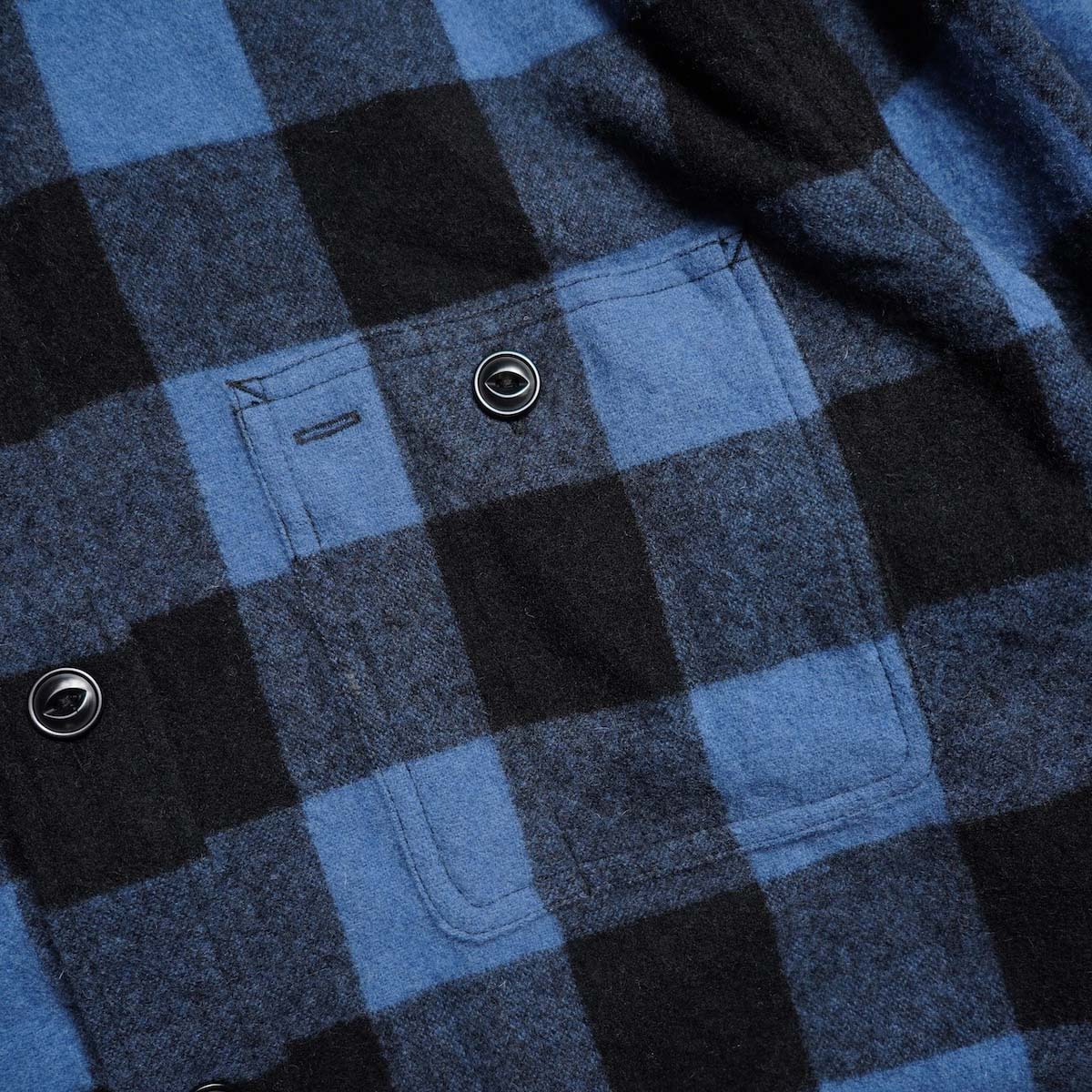 nonnative / RIDER BLOUSON SHEEP LEATHER WITH WINDSTOPPER® (Black) 胸ポケット