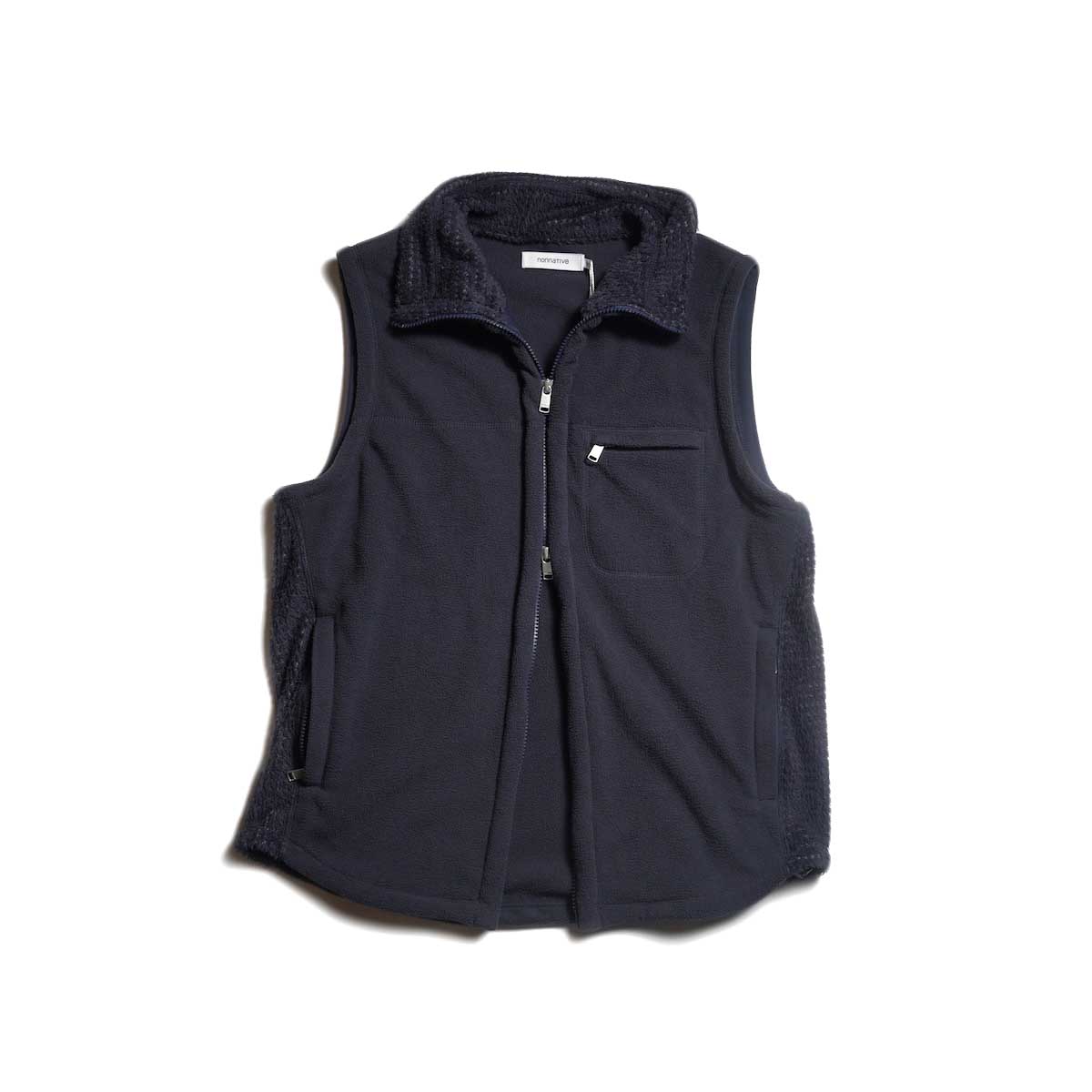 nonnative / HIKER VEST POLARTEC® WIND PRO® (Navy)