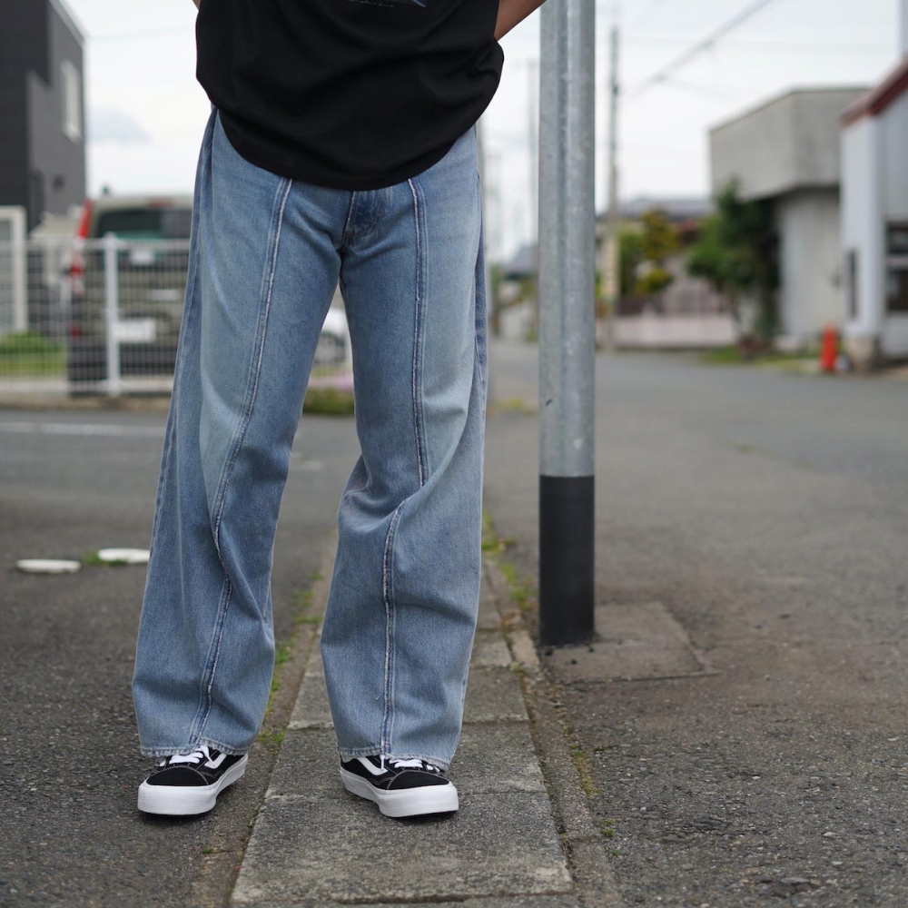 パンツ OLDPARK/BAGGY JEANS/FARED BLK/XS OLD PARK / BAGGY JEANS (Fade Black)