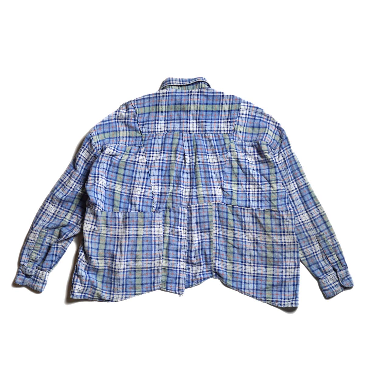 OLD PARK / HALF-BOTTON SHIRT  (Flannel - C) 背面