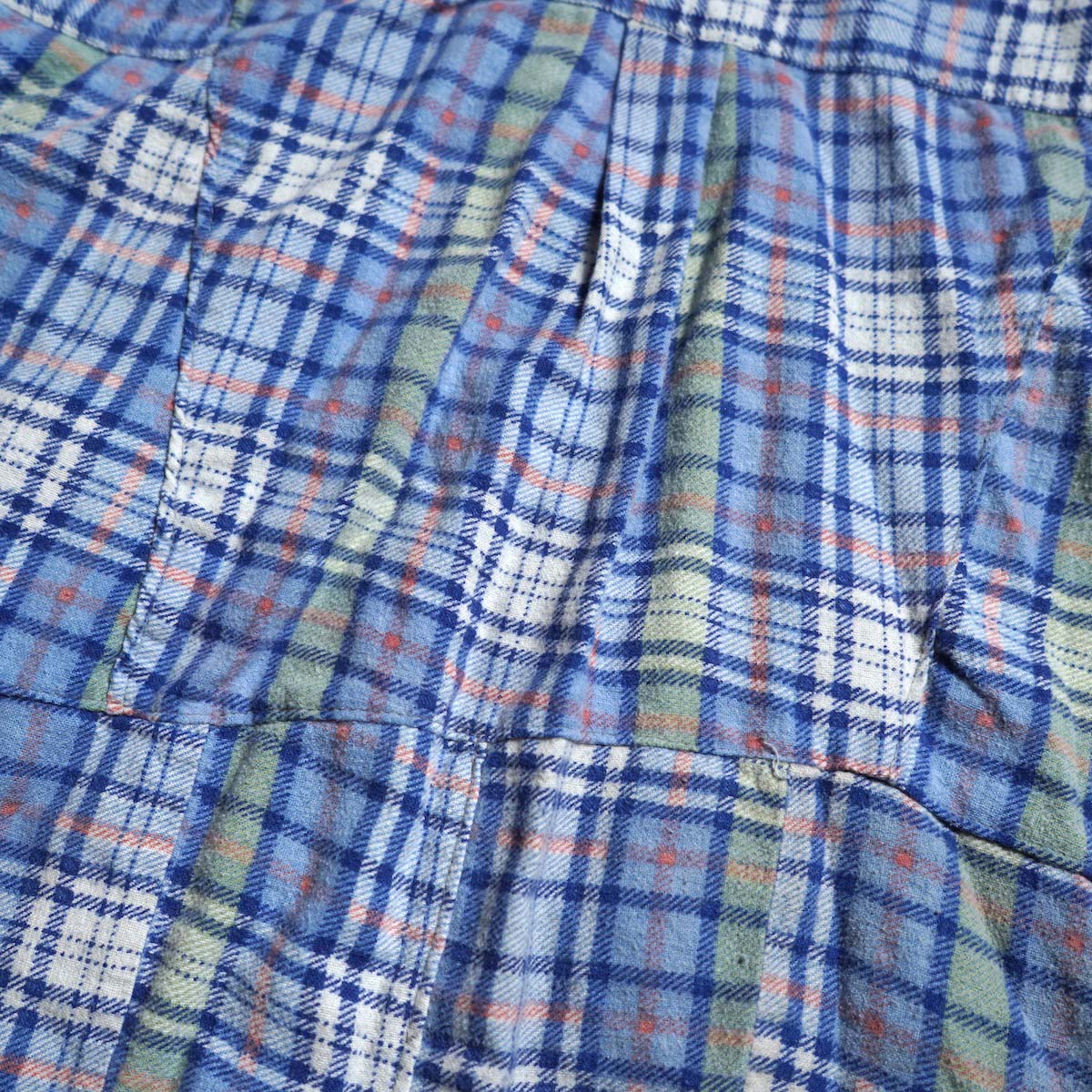 OLD PARK / HALF-BOTTON SHIRT  (Flannel - C) 素材感