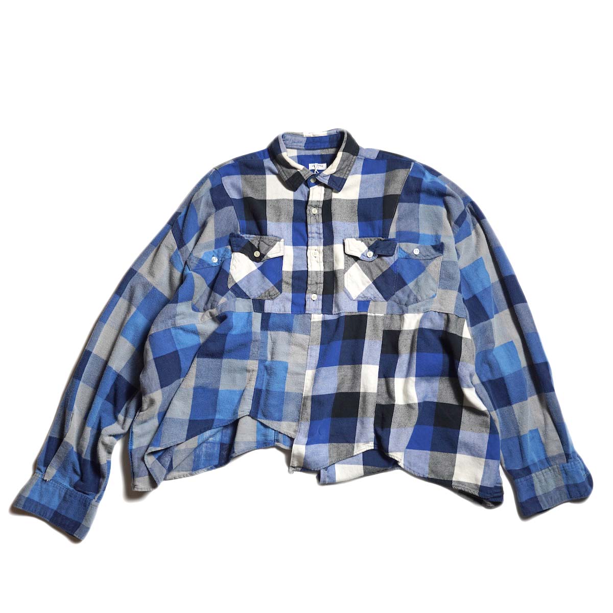 OLD PARK / HALF-BOTTON SHIRT  (Flannel - D) 正面