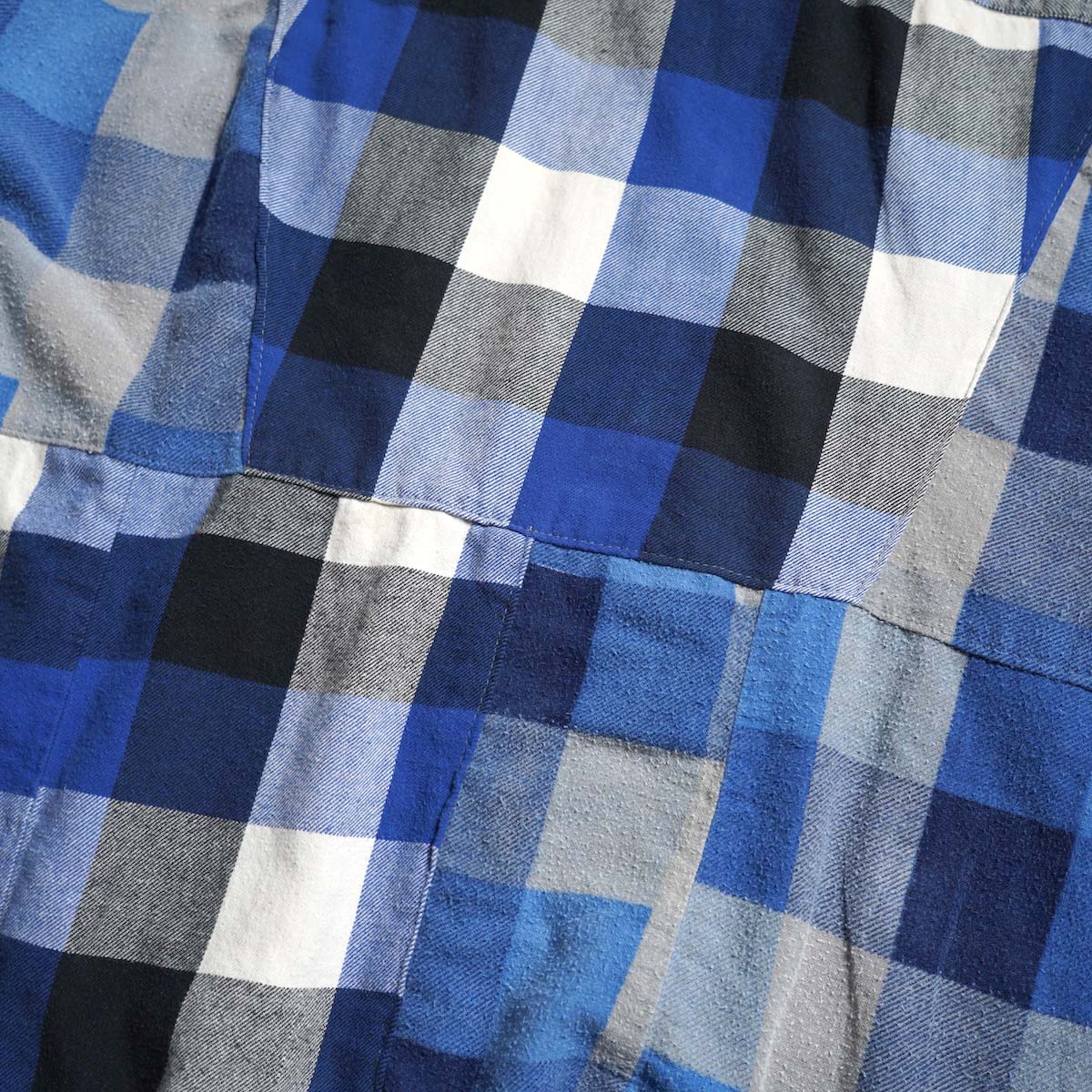 OLD PARK / HALF-BOTTON SHIRT  (Flannel - D) 素材感