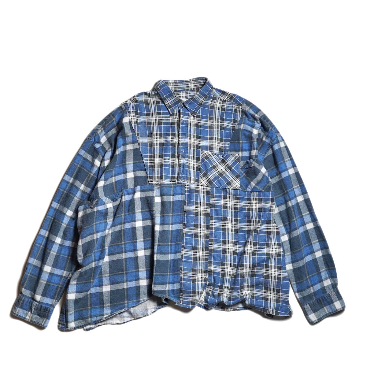 OLD PARK / HALF-BOTTON SHIRT  (Flannel - E) 正面