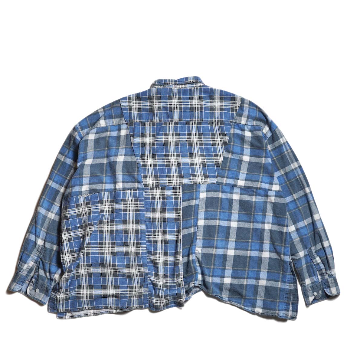OLD PARK / HALF-BOTTON SHIRT  (Flannel - E) 背面