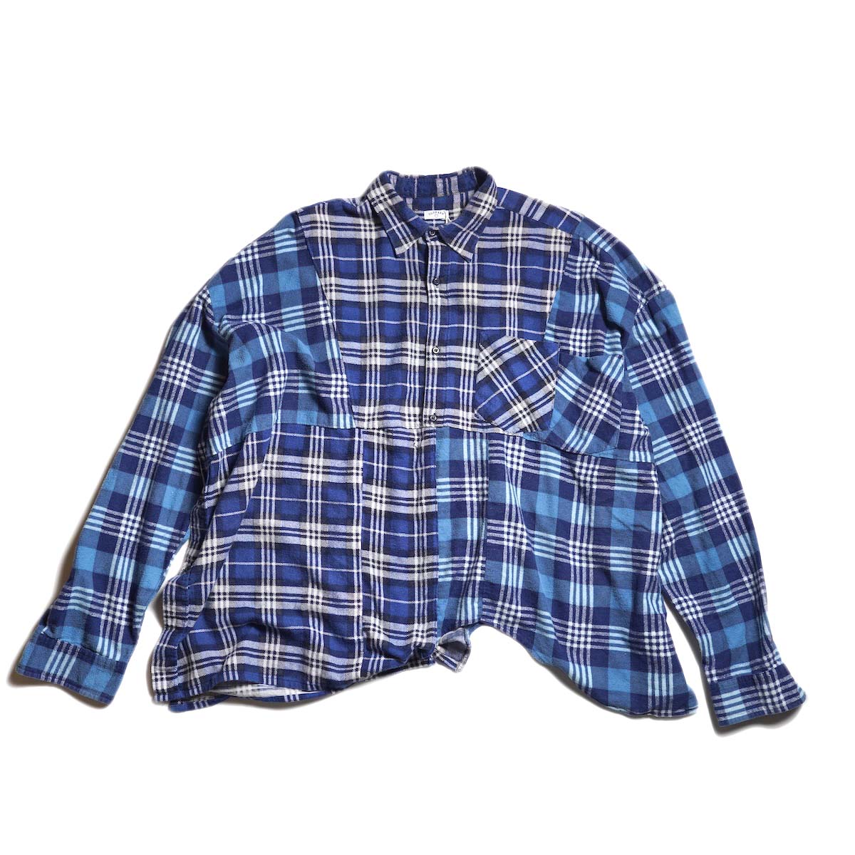 OLD PARK / HALF-BOTTON SHIRT  (Flannel - F) 正面