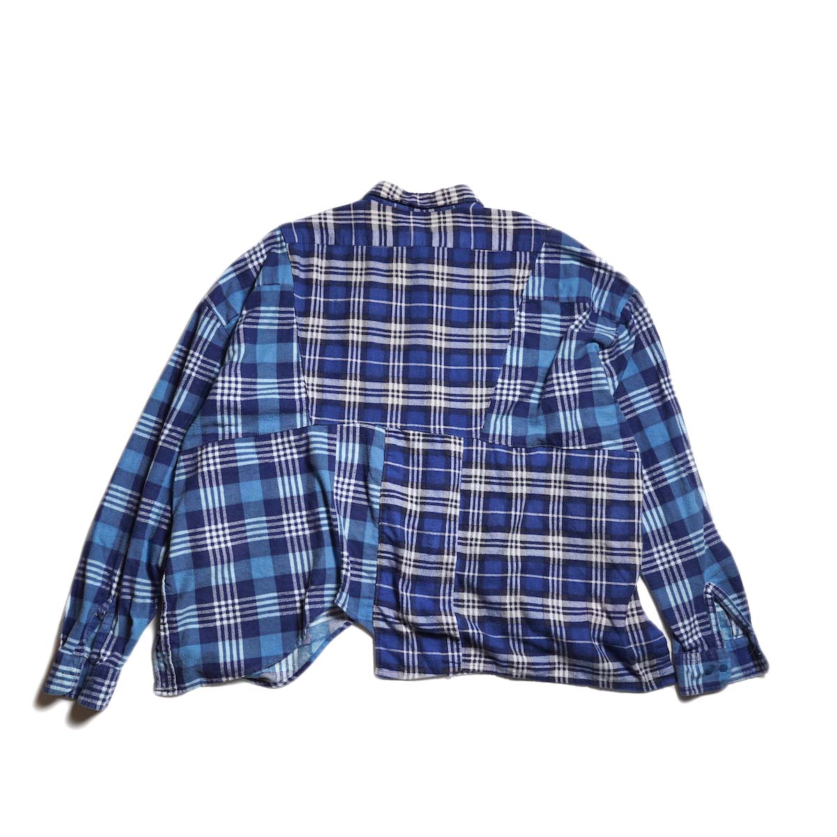 OLD PARK / HALF-BOTTON SHIRT  (Flannel - F) 背面