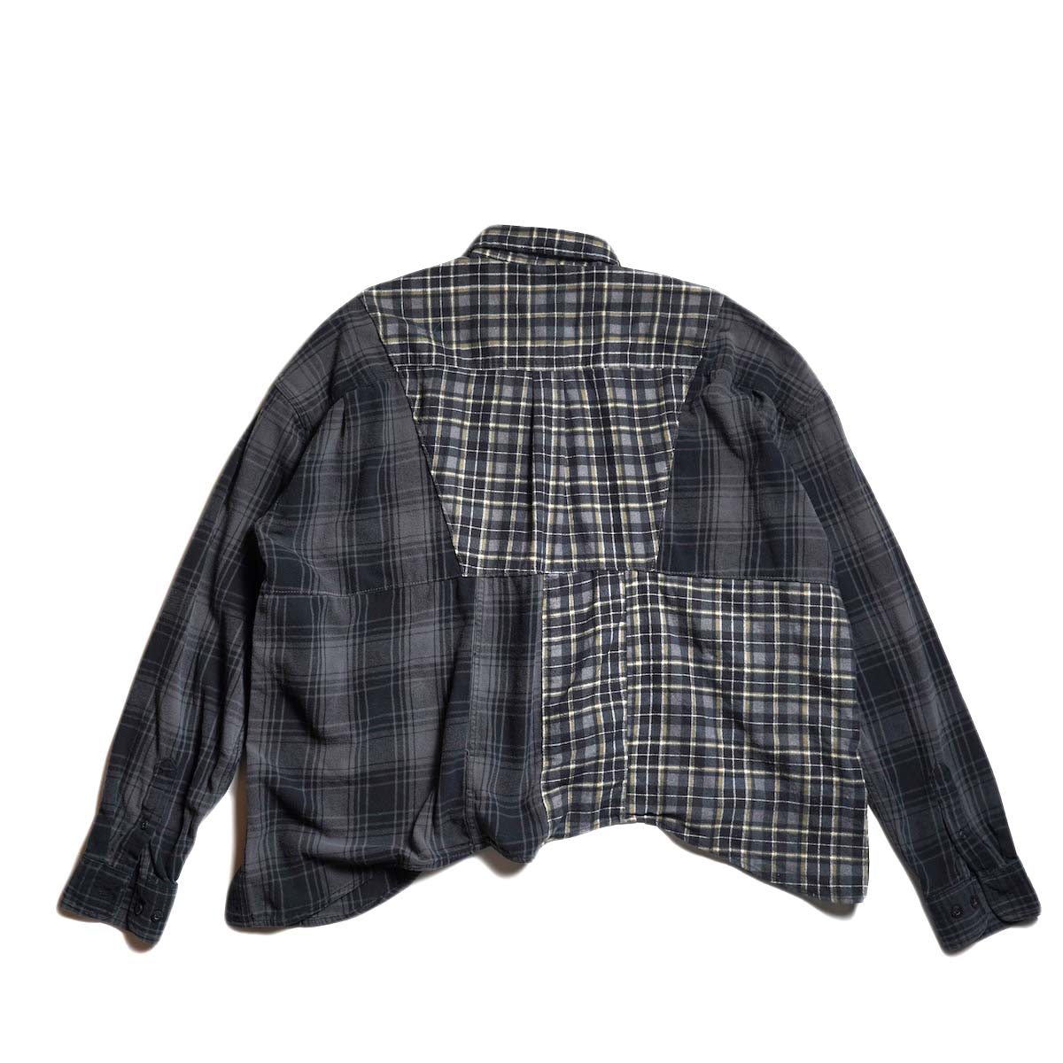 OLD PARK / HALF-BOTTON SHIRT  (Flannel - G)  背面