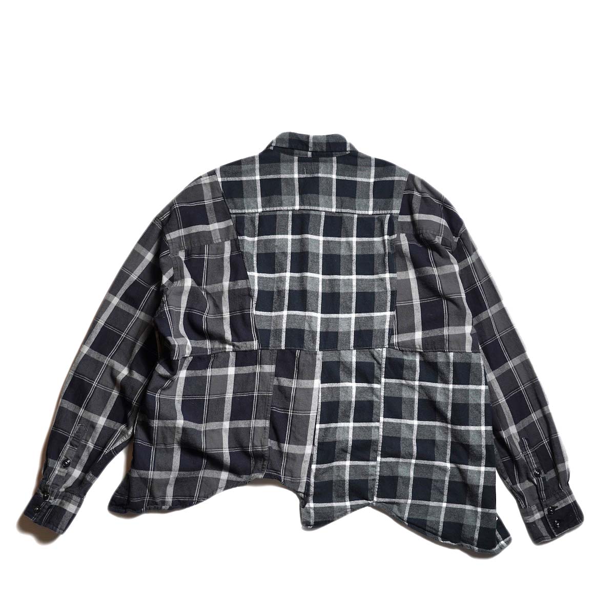 OLD PARK / HALF-BOTTON SHIRT  (Flannel - H) 背面