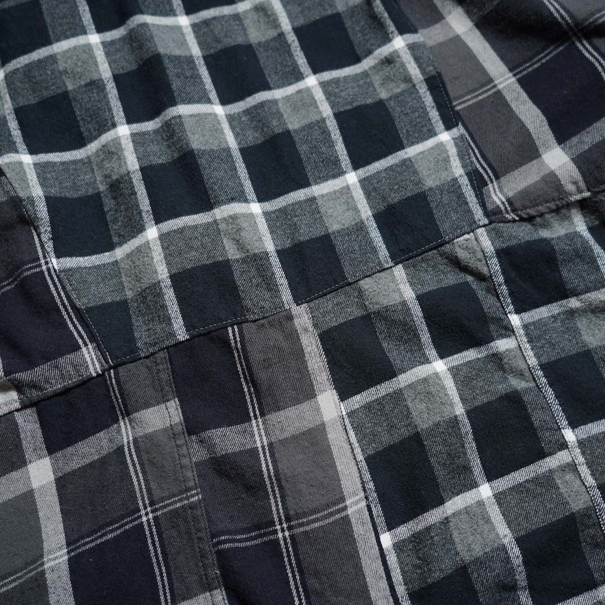OLD PARK / HALF-BOTTON SHIRT  (Flannel - H) 素材感