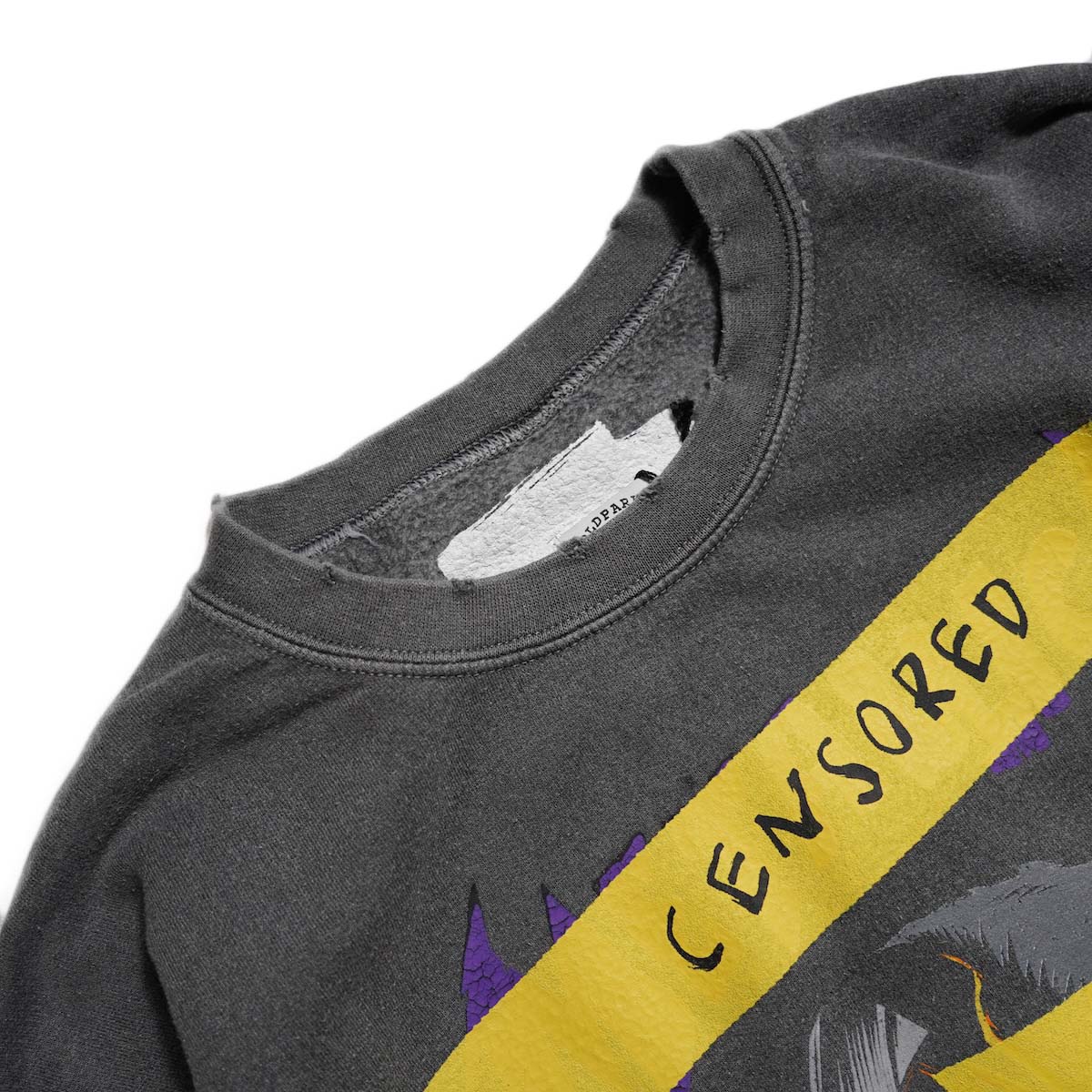OLD PARK / TAPING SWEAT (Type A) ネック