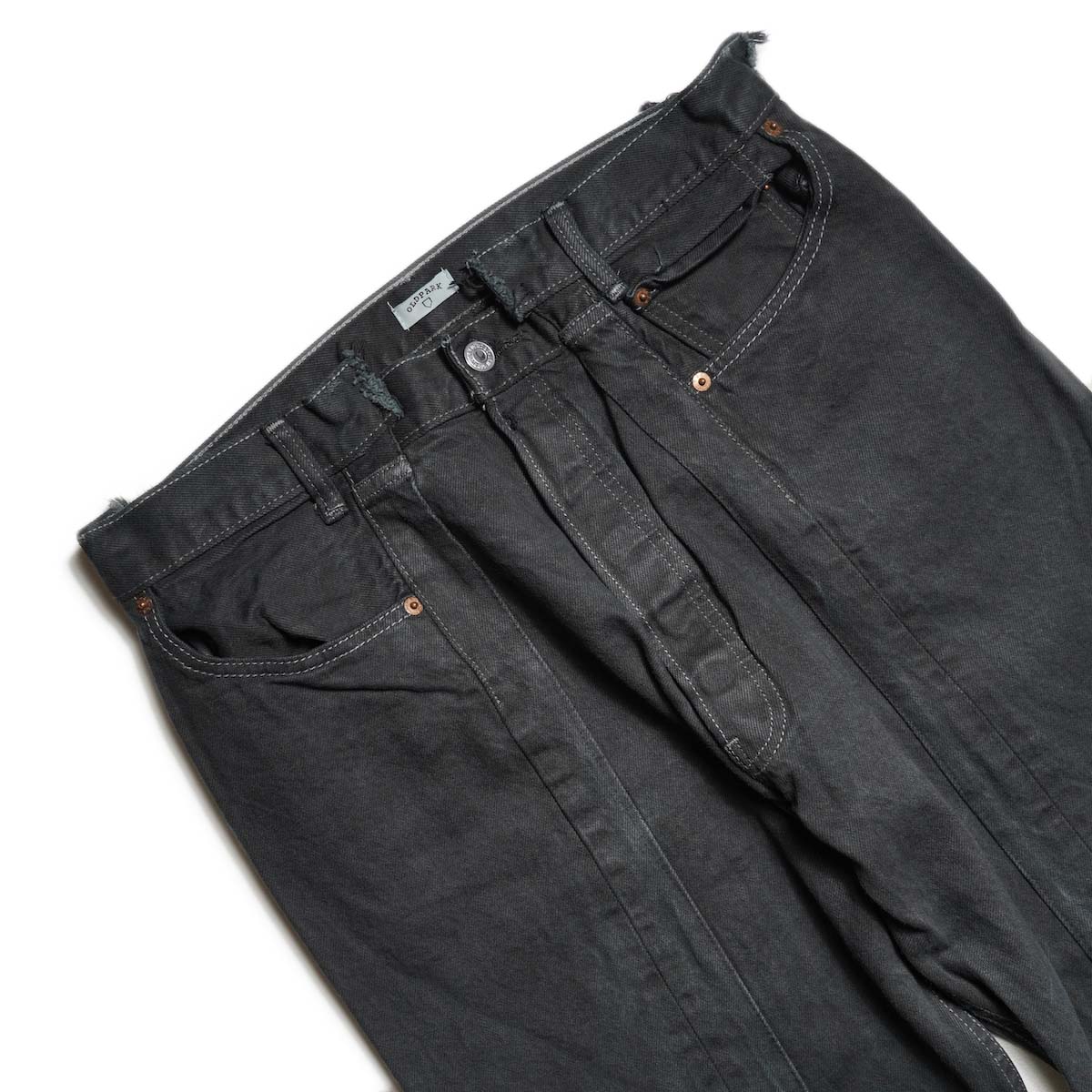 OLD PARK / SWAPPED JEANS (Black - L) ウエスト