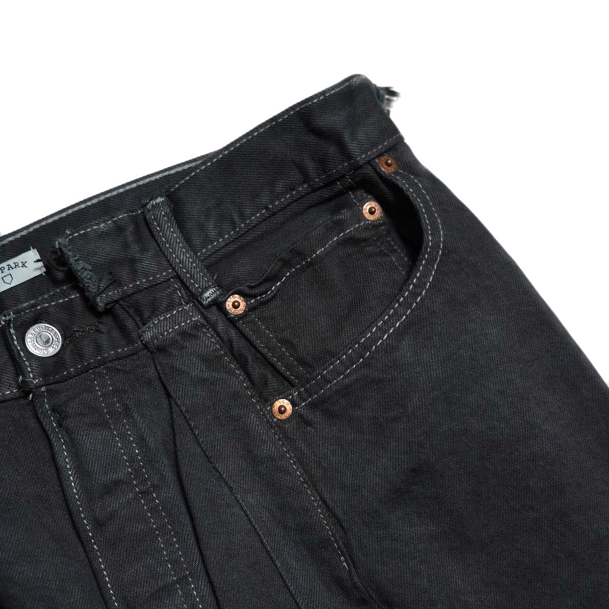 OLD PARK / SWAPPED JEANS (Black - L) ポケット