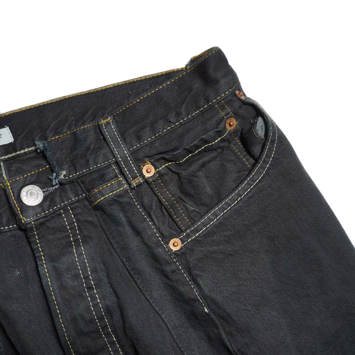 OLD PARK / SWAPPED JEANS (Black - M)ポケット