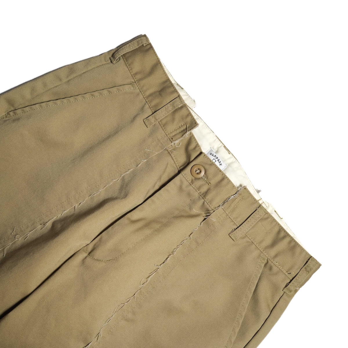 OLD PARK / BAGGY WORK PANTS (Beige) ウエスト