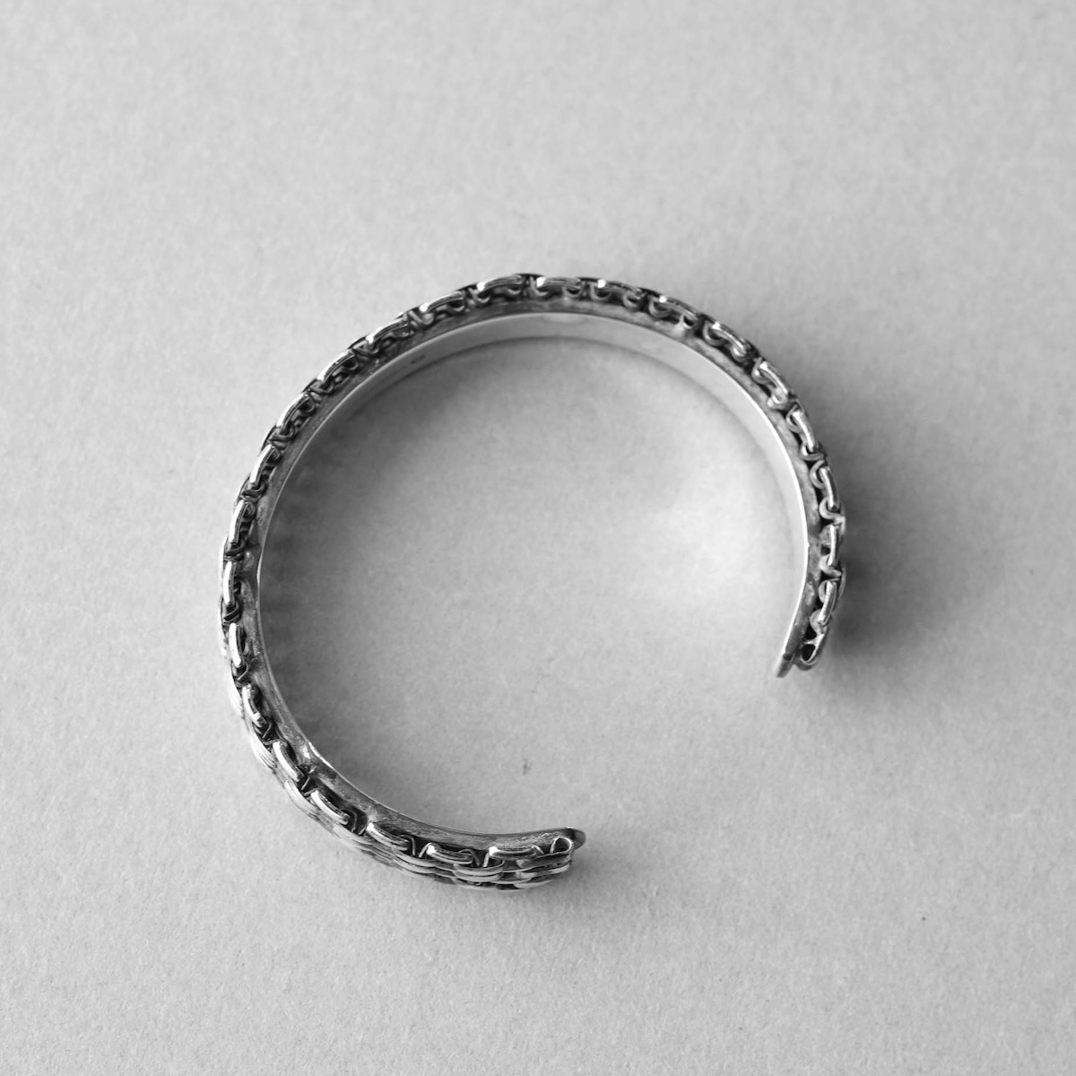 バングル925 on the sunny side of the street ON THE SUNNY SIDE OF THE STREET / Chevron Chain Bangle (Silver)