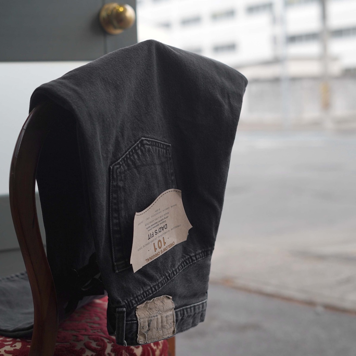 orSlow / 101 DAD"S FIT DENIM PANTS (Black Denim Stone) イメージ