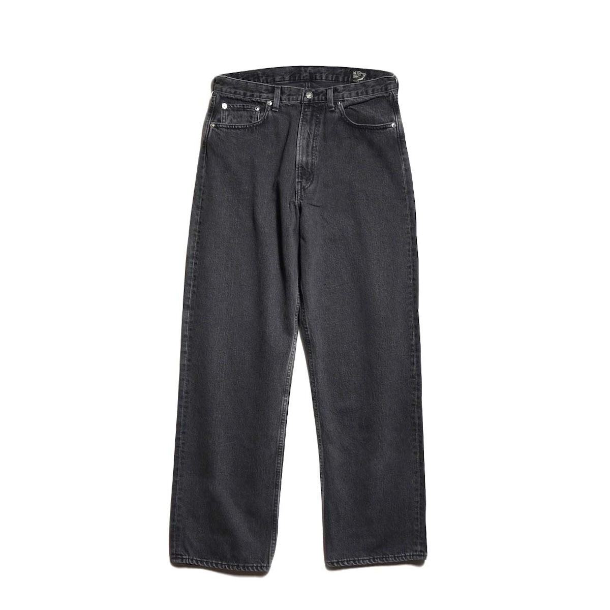 orSlow / 101 DAD"S FIT DENIM PANTS (Black Denim Stone) 正面
