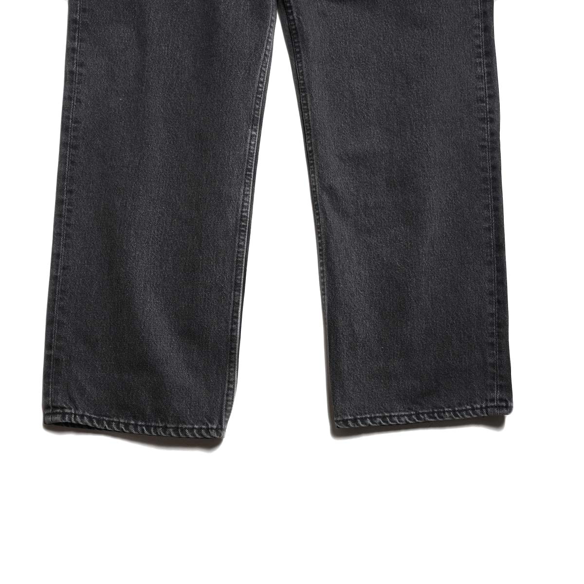orSlow / 101 DAD"S FIT DENIM PANTS (Black Denim Stone) 裾