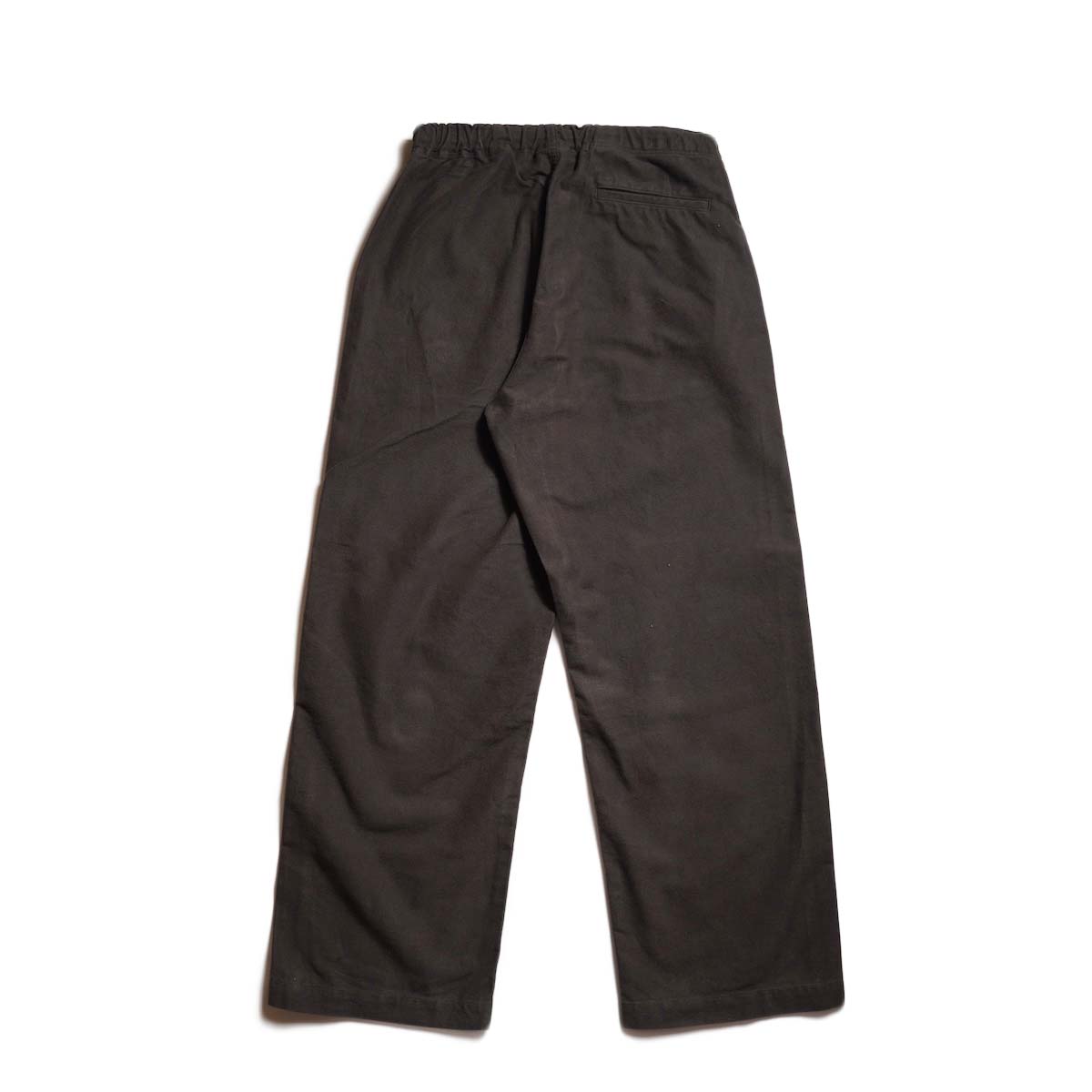 orSlow / NEW YORKER BRUSHED WIDE TROUSERS (Coffee Brown) 背面