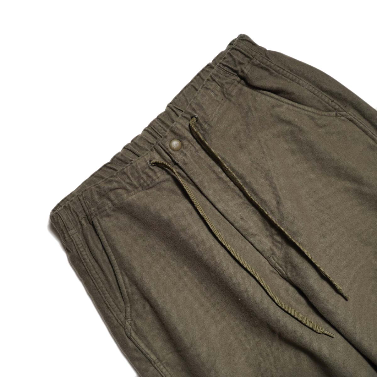 orSlow / NEW YORKER BRUSHED WIDE TROUSERS (Moss Gray) ウエスト