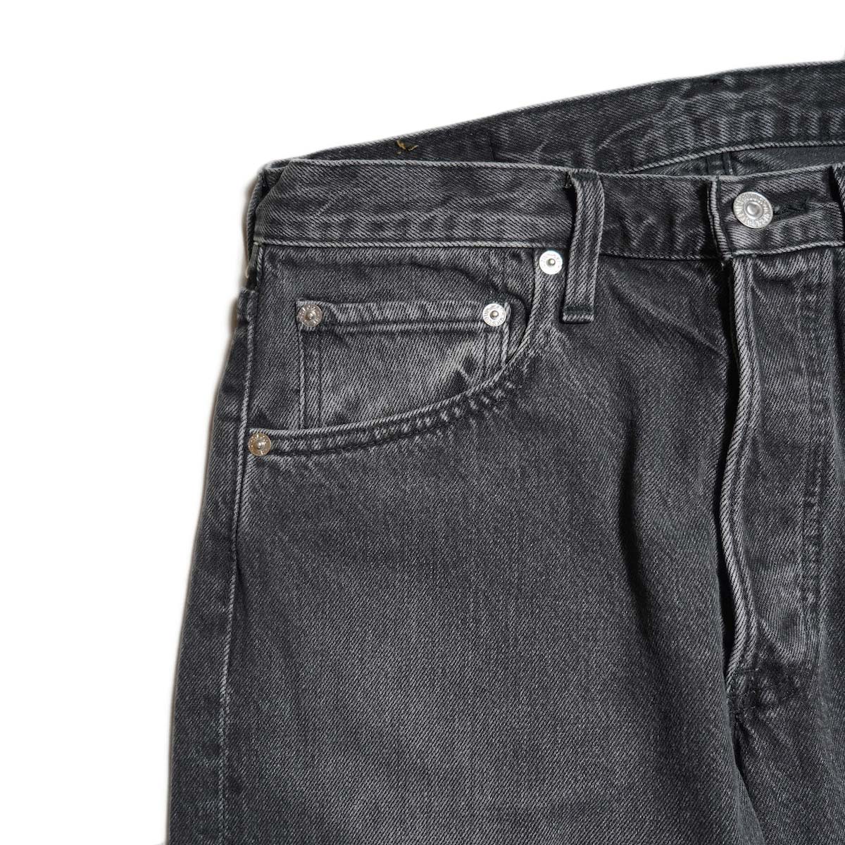orSlow / 105 90"S BLACK DENIM STONE (Black) ポケット