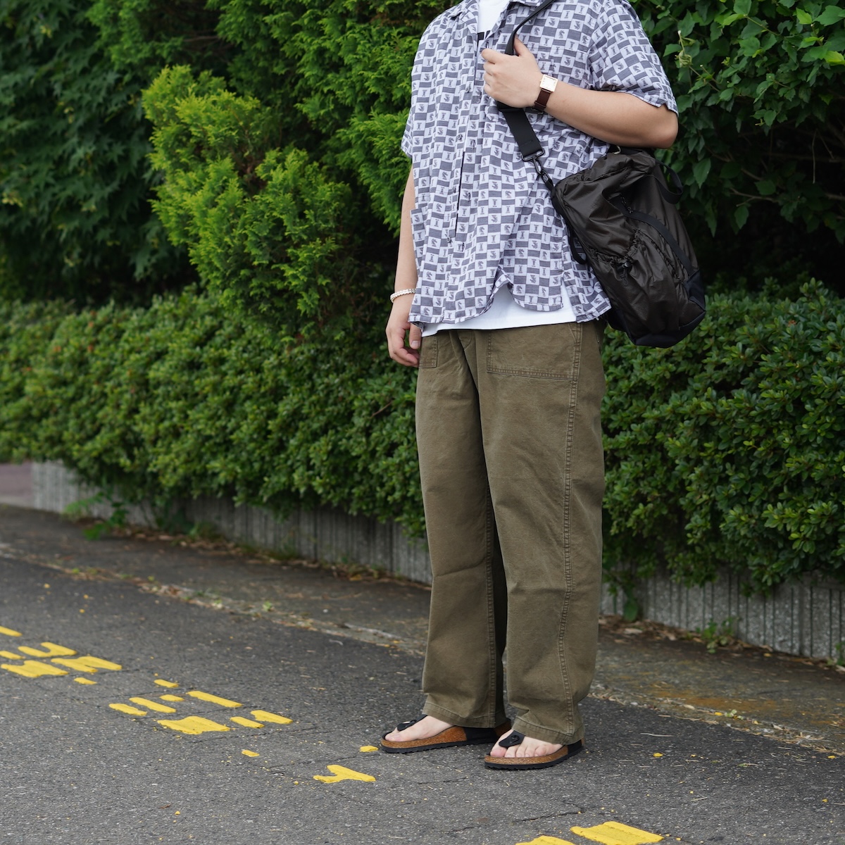 orSlow / SUMMER FATIGUE PANTS (Olive) 178cm/size3着用②
