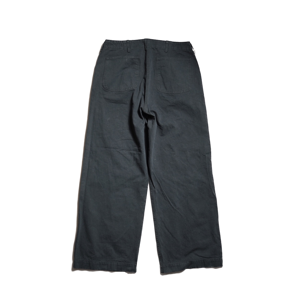orSlow / USMC HERRINGBONE WIDE FIT UTILITY TROUSERS (Black)