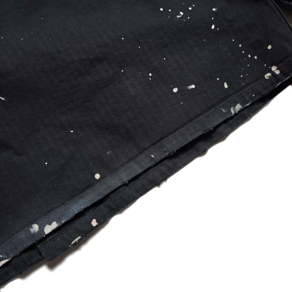 orSlow / REMADE USMC HERRINGBONE COVERALL (Black) 裾ダメージ