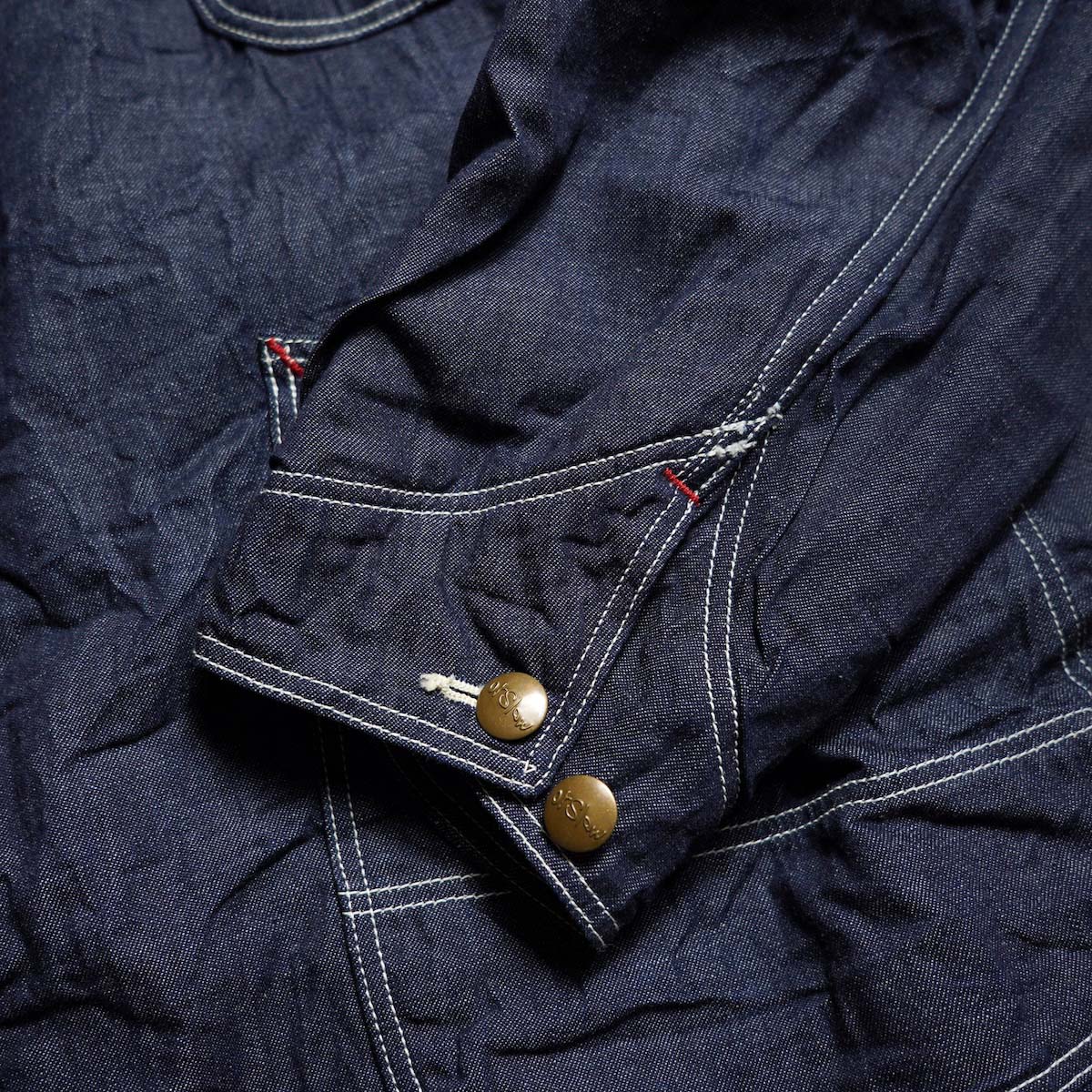 orSlow / WOOL LINER RELAXED FIT DENIM COVERALL (One Wash) 袖簿ボタン