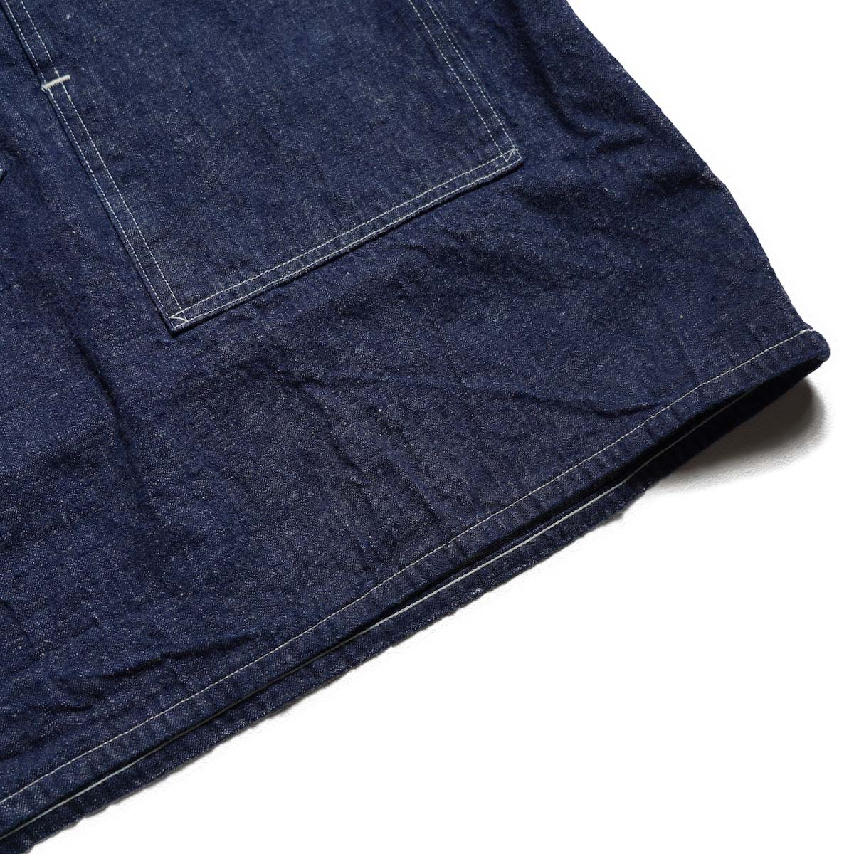 orSlow / 30'S DENIM PULLOVER SHIRT JACKET (One Wash) 裾
