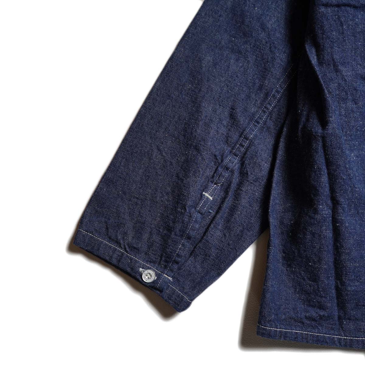 orSlow / 30'S DENIM PULLOVER SHIRT JACKET (One Wash) 袖ボタン