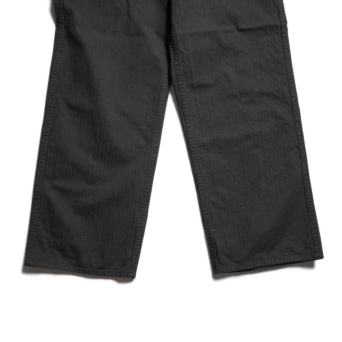 orSlow / WIDE FIT FRENCH WORK PANTS (Black)