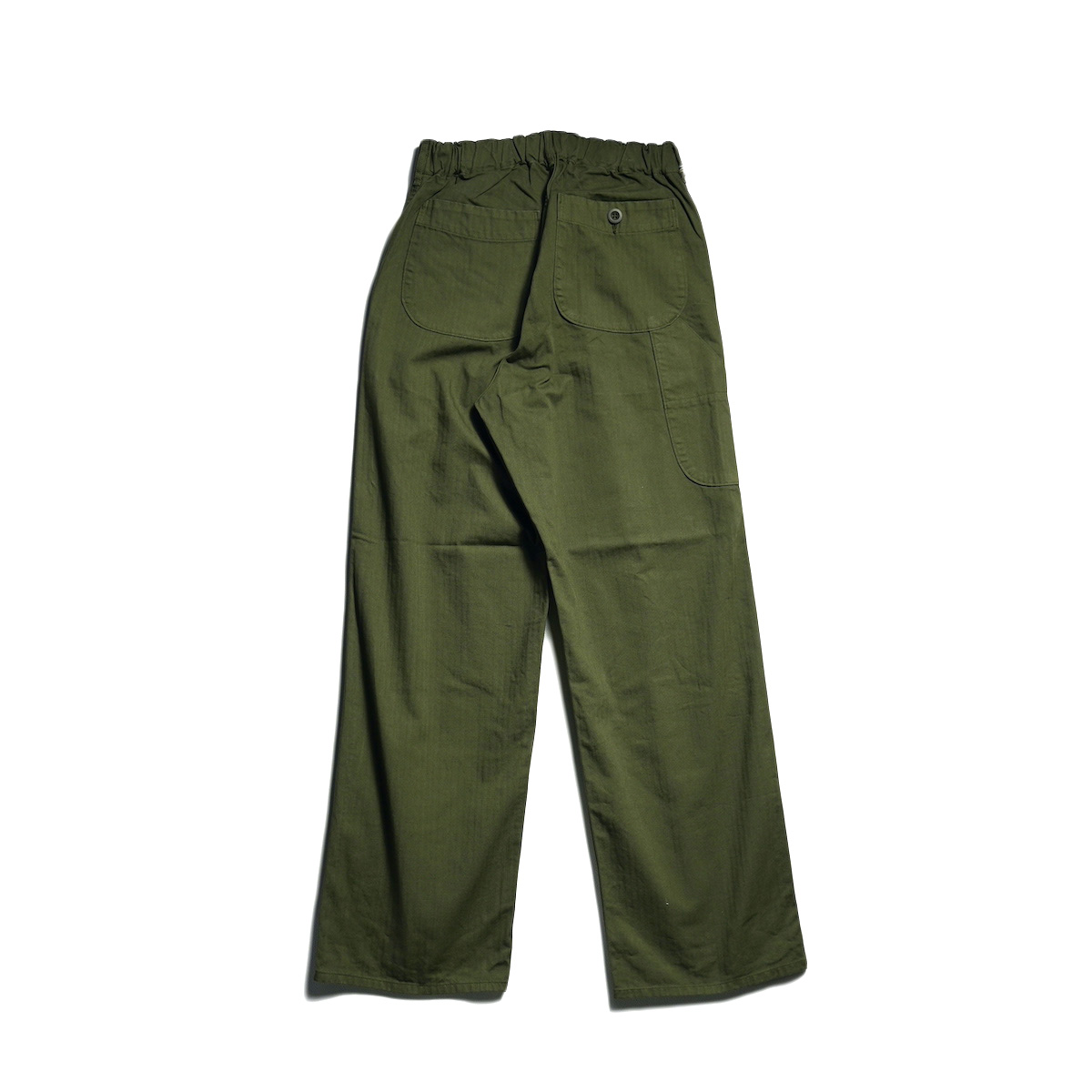 orSlow ヘリンボーン ユティリティーワークパンツ orSlow / WIDE FIT FRENCH WORK PANTS (Army Green)