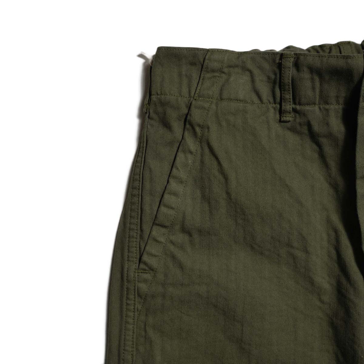 orSlow / WIDE FIT FRENCH WORK PANTS (Army Green)