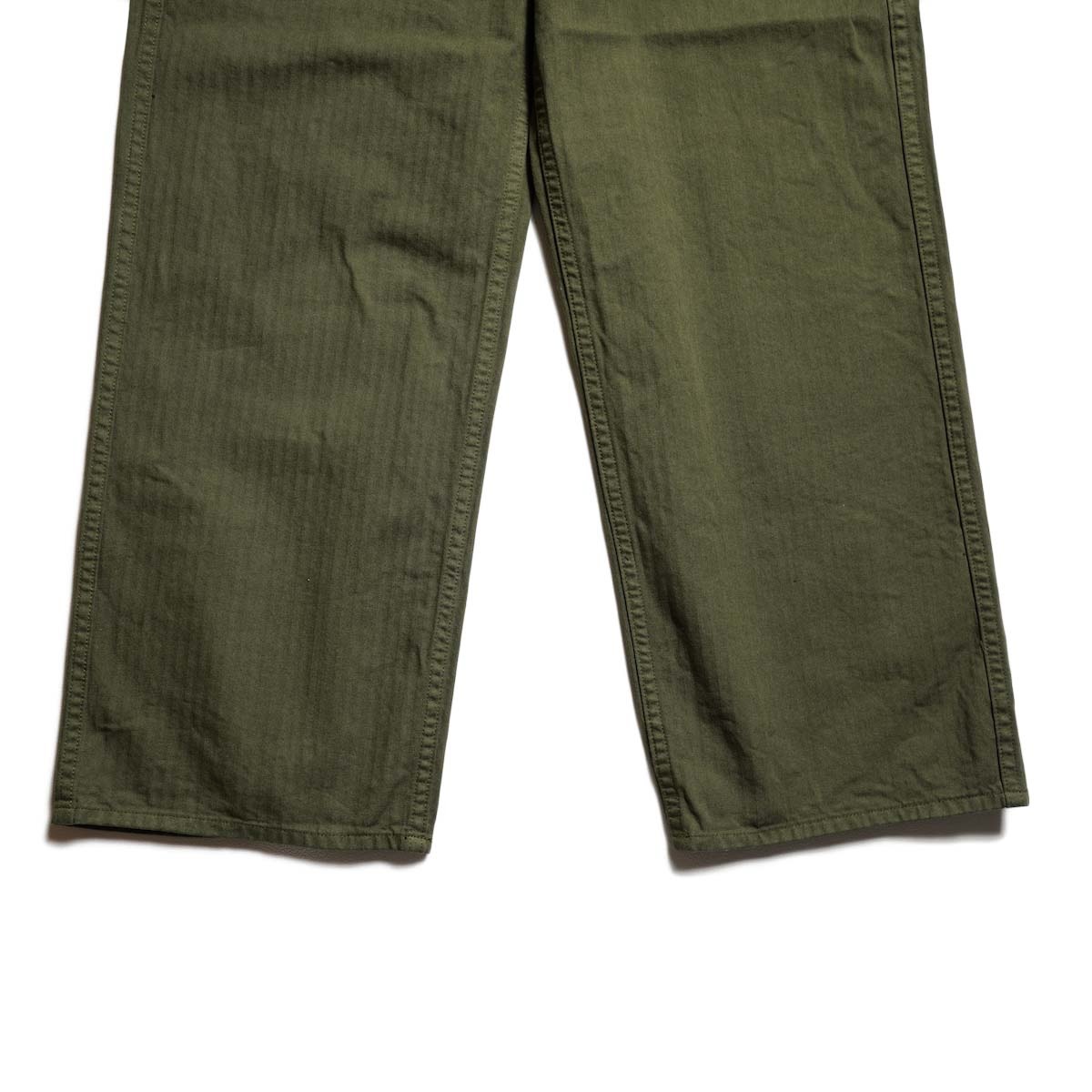orSlow / WIDE FIT FRENCH WORK PANTS (Army Green)