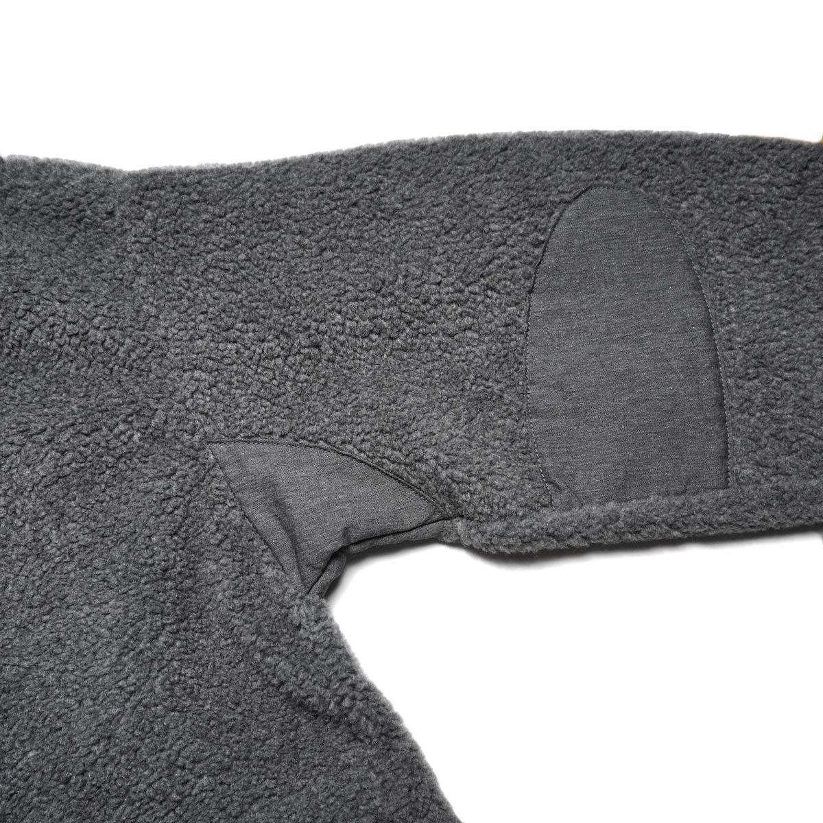 orSlow / M-65 FISH TAIL COAT LINER (Charcoal Gray) エルボーパッチ