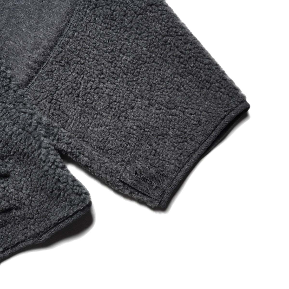 orSlow / M-65 FISH TAIL COAT LINER (Charcoal Gray) 袖先