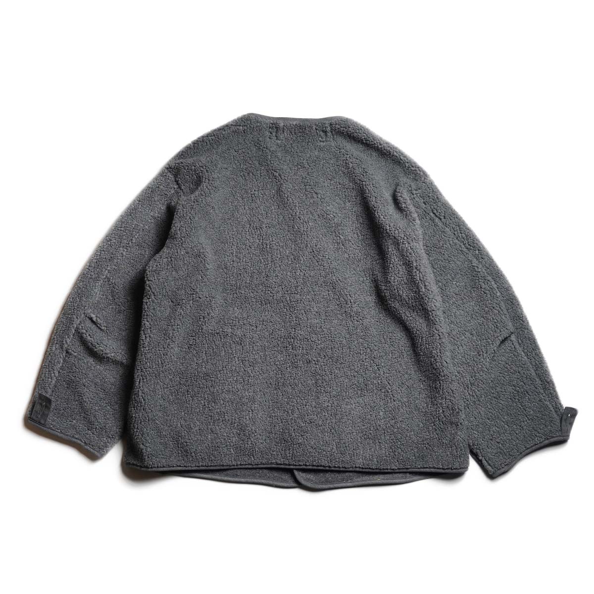 orSlow / M-65 FISH TAIL COAT LINER (Charcoal Gray) 背面