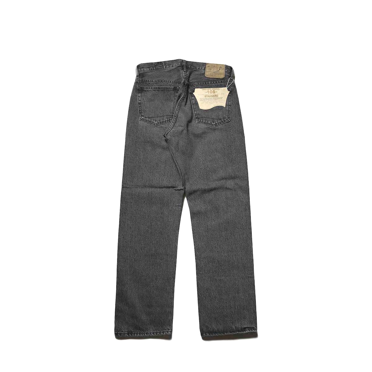 orSlow / 105 90's Black Denim Stone Wash