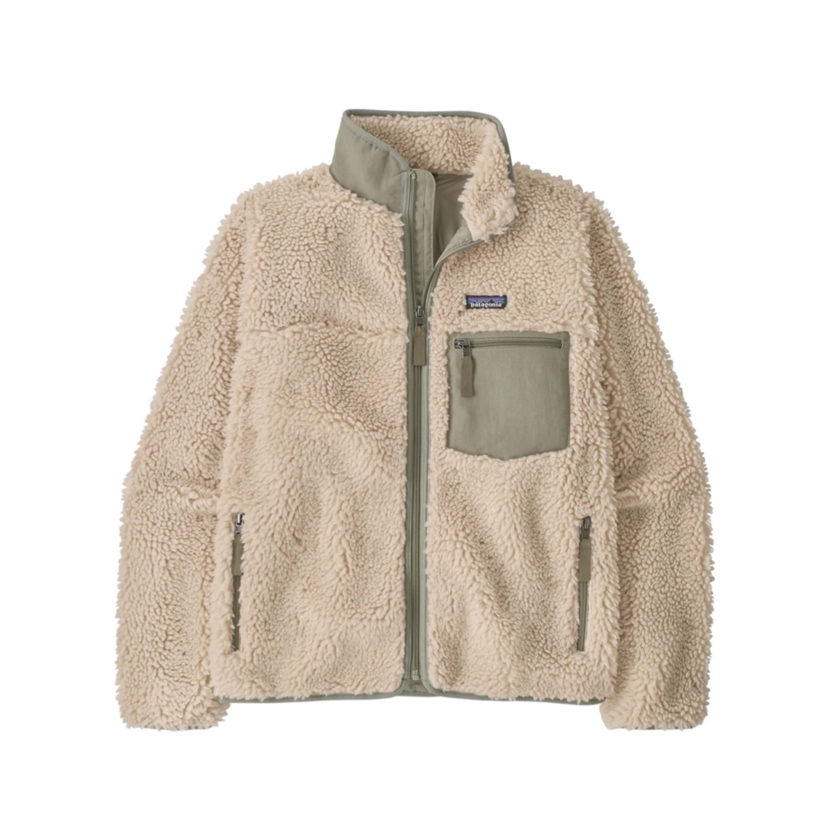 Patagonia / W's CLASSIC RETRO-X JKT (Dark Natural w/River Rock Green) 正面