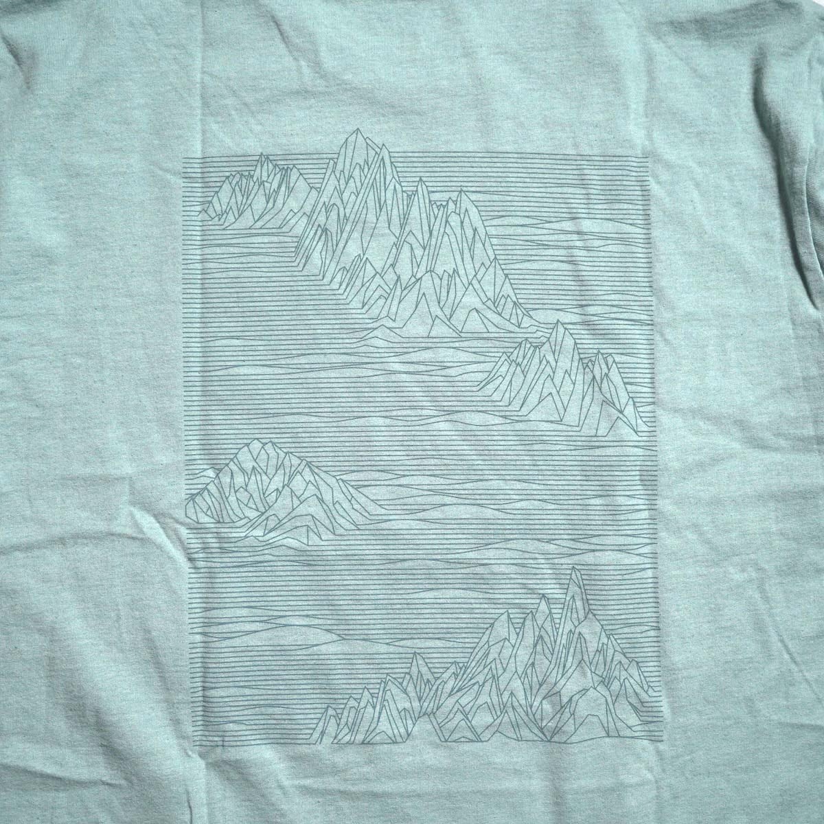 Patagonia / M"s Strataspire Responsibili Tee (Thin Ice) バックプリント