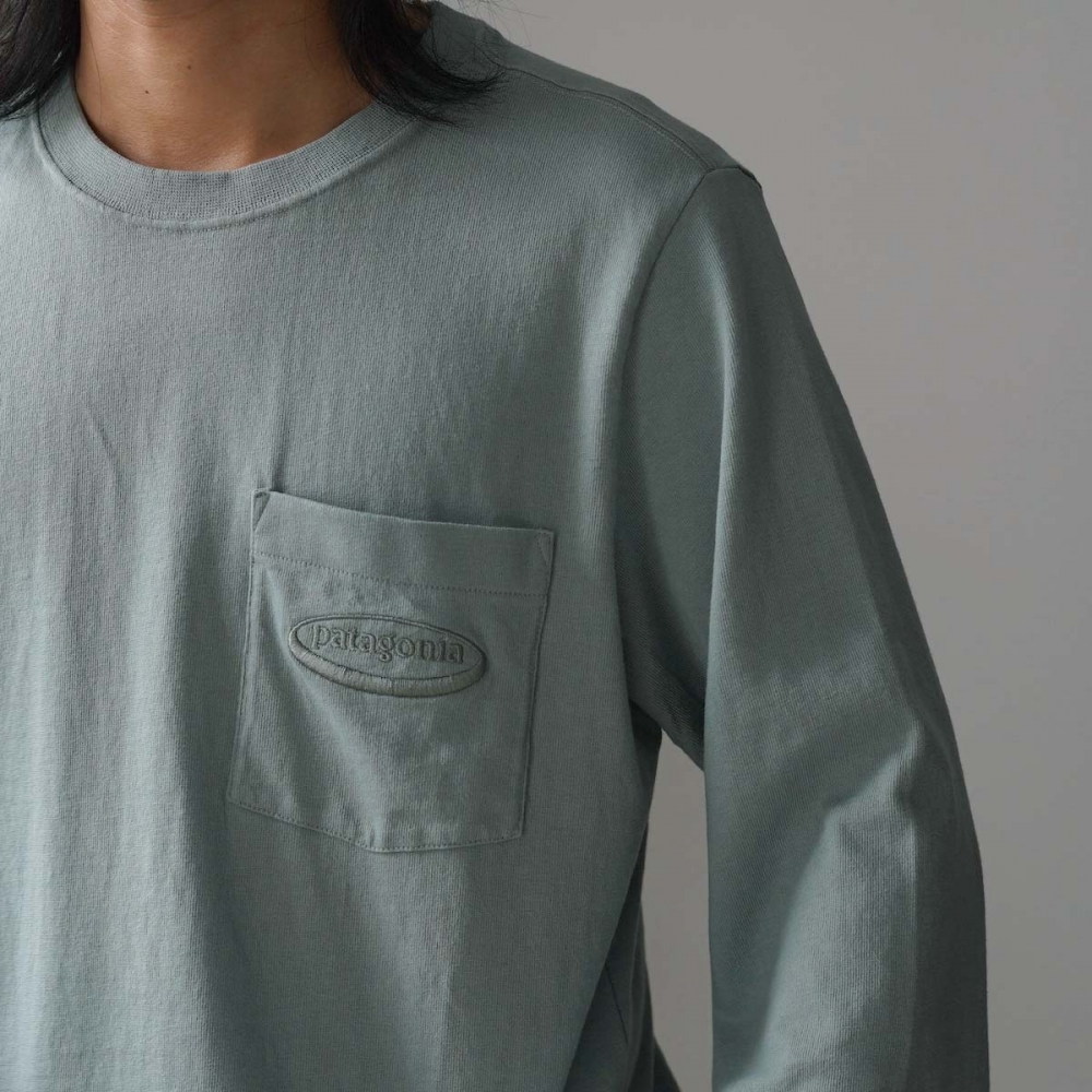 Patagonia / M"s L/S MIDWEIGHT "95 OVAL LOGO POCKET TEE  着用イメージ②