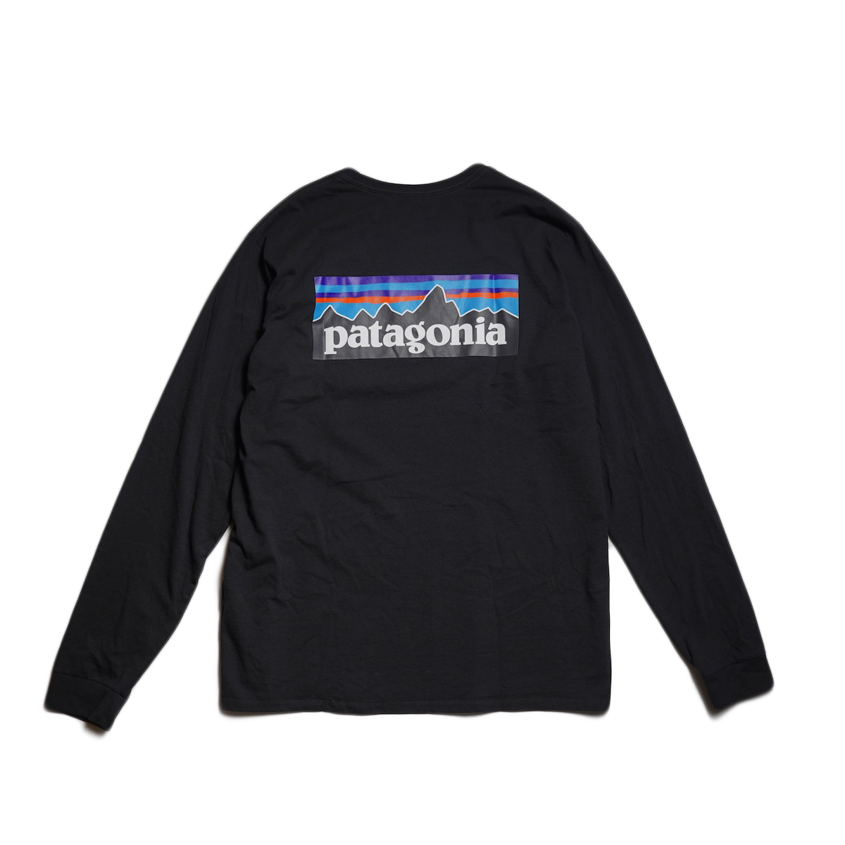 Patagonia / M's L/S P-6 LOGO RESPONSIBILI TEE (Black)