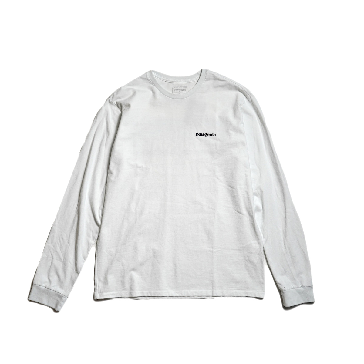Patagonia / M's L/S P-6 LOGO RESPONSIBILI TEE (Fiber White)