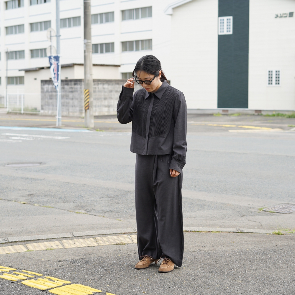 Pheeta / PH016C-C12 Bourke - PANTS (Dark Gray) 155cm/size1 着用①