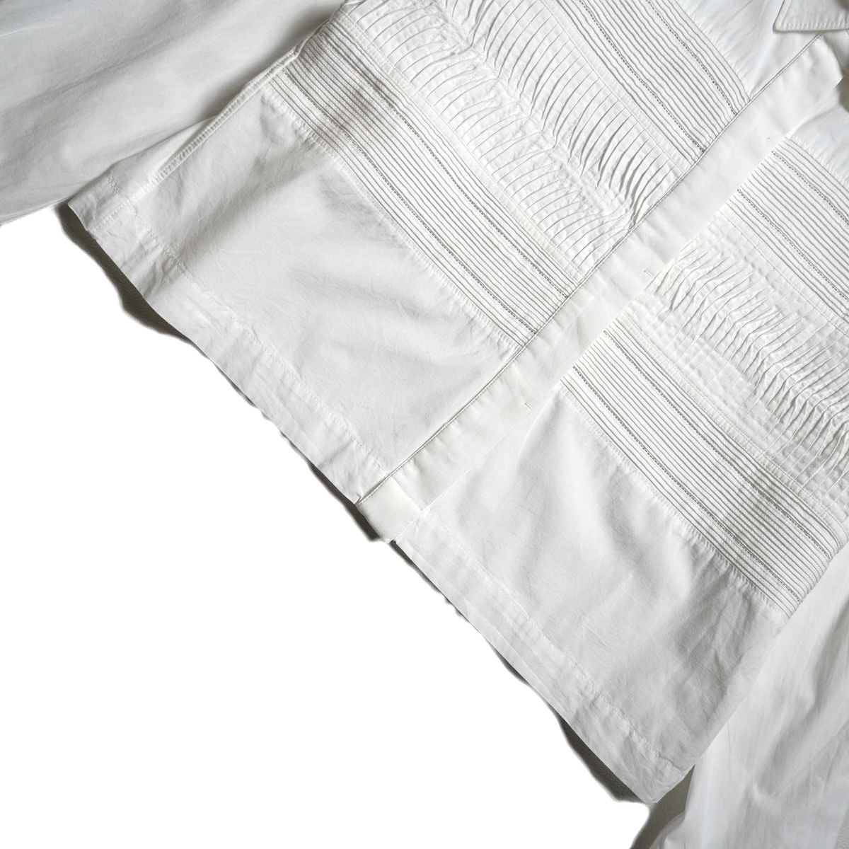 Pheeta / PH015C-61 Trinity Croped Shirt (White) 裾